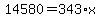 14580=343%2Ax
