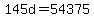 145d+=+54375