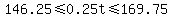 146.25%3C=0.25t%3C=169.75