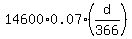 14600%2A0.07%2A%28d%2F366%29
