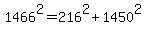 1466%5E2+=+216%5E2%2B1450%5E2