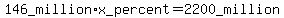 146_million%2Ax_percent+=+2200_million