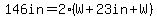 146in=2%28W%2B23in%2BW%29
