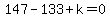 147-133%2Bk=0+