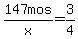 147mos%2Fx+=+3%2F4