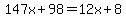 147x%2B98=12x%2B8+