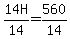 14H%2F14+=+560%2F14