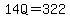 14Q=322
