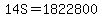 14S+=++1822800
