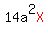 14a%5E2red%28X%29
