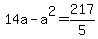14a-a%5E2=217%2F5