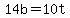 14b=10t