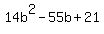14b%5E2-55b%2B21