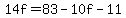 14f=83-10f-11