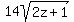 14sqrt%282z%2B1%29