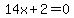 14x%2B2=0