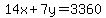14x%2B7y=3360