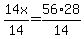 14x%2F14+=+56%2A28%2F14