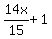 14x%2F15+%2B+1