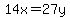 14x=27y