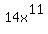 14x%5E11