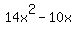 14x%5E2+-10x