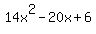 14x%5E2-20x%2B6