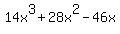 14x%5E3+%2B+28x%5E2-46x