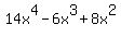 14x%5E4-6x%5E3%2B8x%5E2