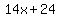 14x+%2B+24