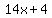 14x+%2B4