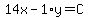 14x-1%2Ay=C