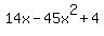 14x-45x%5E2%2B4