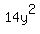 14y%5E2