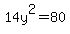 14y%5E2=80