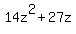 14z%5E2+%2B+27z
