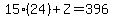 15%2824%29%2BZ=396