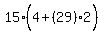 15%284%5E%22%22%2B%2829%292%29