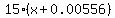 15%28x%2B0.00556%29