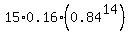 15%2A0.16%280.84%5E14%29