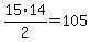 15%2A14%2F2=105