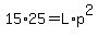 15%2A25=L%2Ap%5E2