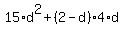 15%2Ad%5E2%2B%282-d%29%2A4%2Ad