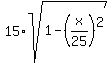 15%2Asqrt%281+-+%28x%2F25%29%5E2%29