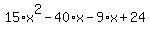 15%2Ax%5E2-40%2Ax-9%2Ax%2B24