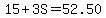 15%2B3S=52.50