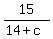15%2F%2814%2Bc%29
