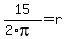 15%2F%282%2Api%29+=+r