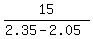 15%2F%282.35-2.05%29