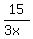 15%2F%283x%29